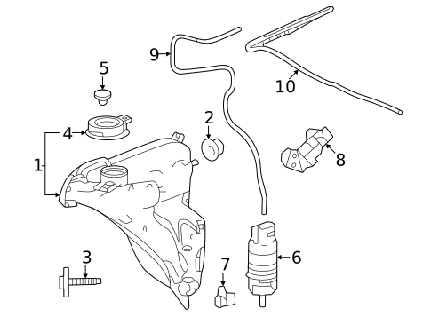 Washer Components for 2023 Acura TLX #0