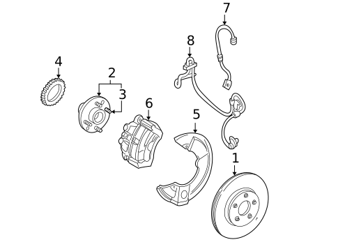 Anti-Lock Brakes for 2005 Ford Freestar #2