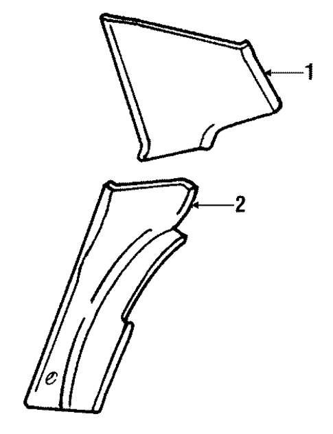 Interior Trim - Quarter Panels for 1992 Buick Roadmaster #0