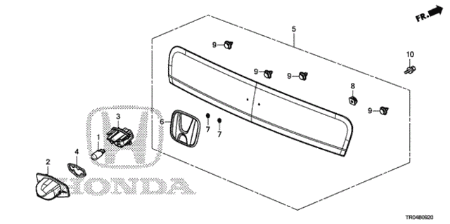 License Light for 2012 Honda Civic #0