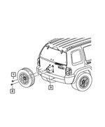 55155933AC - Wheels, Covers and Jacks: Spare Tire Bracket for Mopar Image