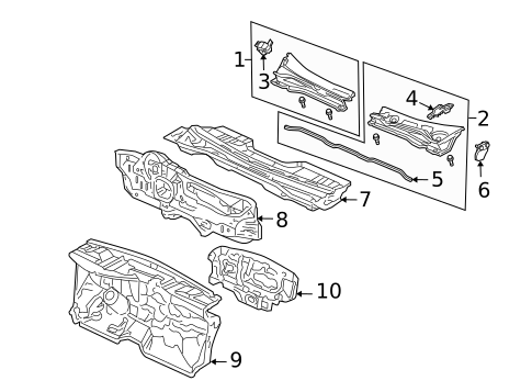 Cowl for 2005 Honda Civic #1