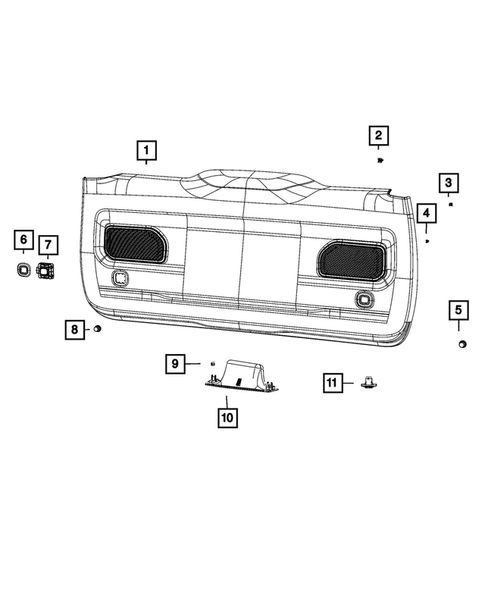 Liftgate Panel and Scuff Plate for 2021 Jeep Grand Cherokee L #0