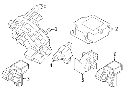 Air Bag Components for 2023 Genesis GV60 #1