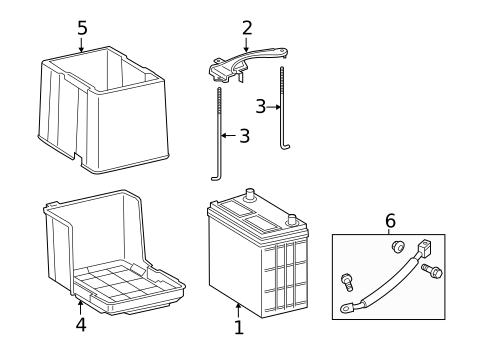 Battery for 2012 Honda Crosstour #0