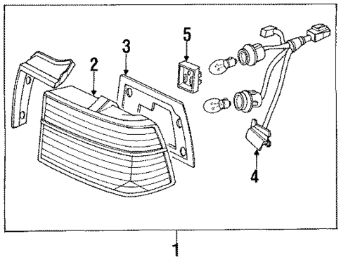 Combination Lamps for 1991 Honda Accord #0