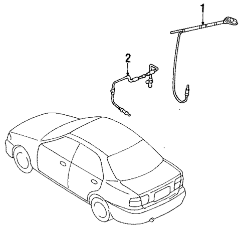 Antenna & Radio for 1997 Mazda Protege #0