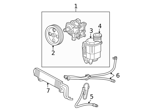 Pump & Hoses for 2009 Dodge Ram 1500 #0