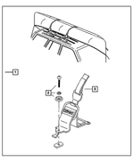 5016511AA - Mopar Accessories - Component Parts: Cargo Tie Down Strap for Mopar Image image