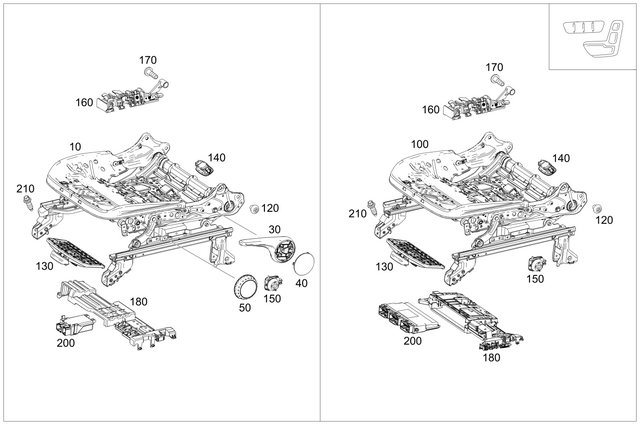 9106205 - Driver Seat: Height Adjustment for Mercedes-Benz Image image