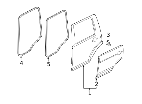 Door & Components for 2013 Land Rover LR4 #1