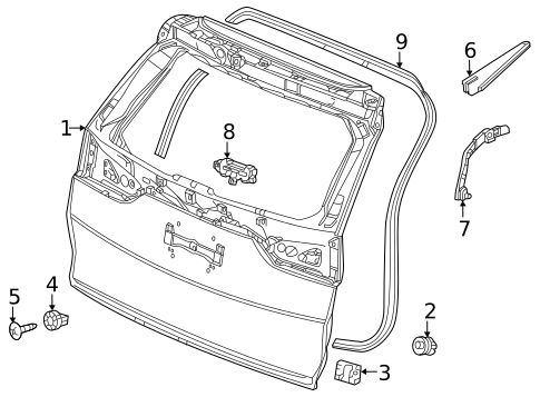 Gate & Hardware for 2024 Honda CR-V | OEM Parts Online