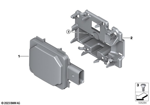 66315B3AD16 - General Electrical System: Front Radar Sensor -  for BMW-Motorrad Image