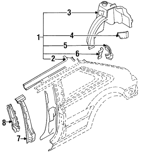 Inner Structure for 1992 Mazda 323 #0