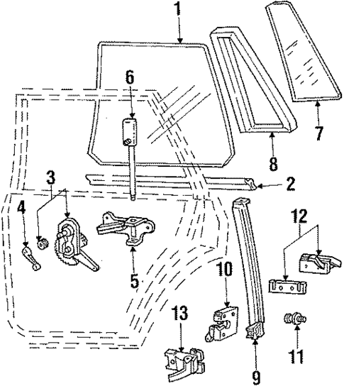 Rear Door for 1984 Mercury Lynx #0