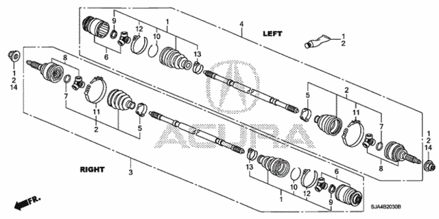 Rear Driveshaft for 2005 Acura RL #0