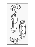 18044437 - Brakes: Front Pads for Chevrolet: Classic, Malibu | Oldsmobile: Alero, Cutlass, Cutlass Supreme | Pontiac: Grand Am Image