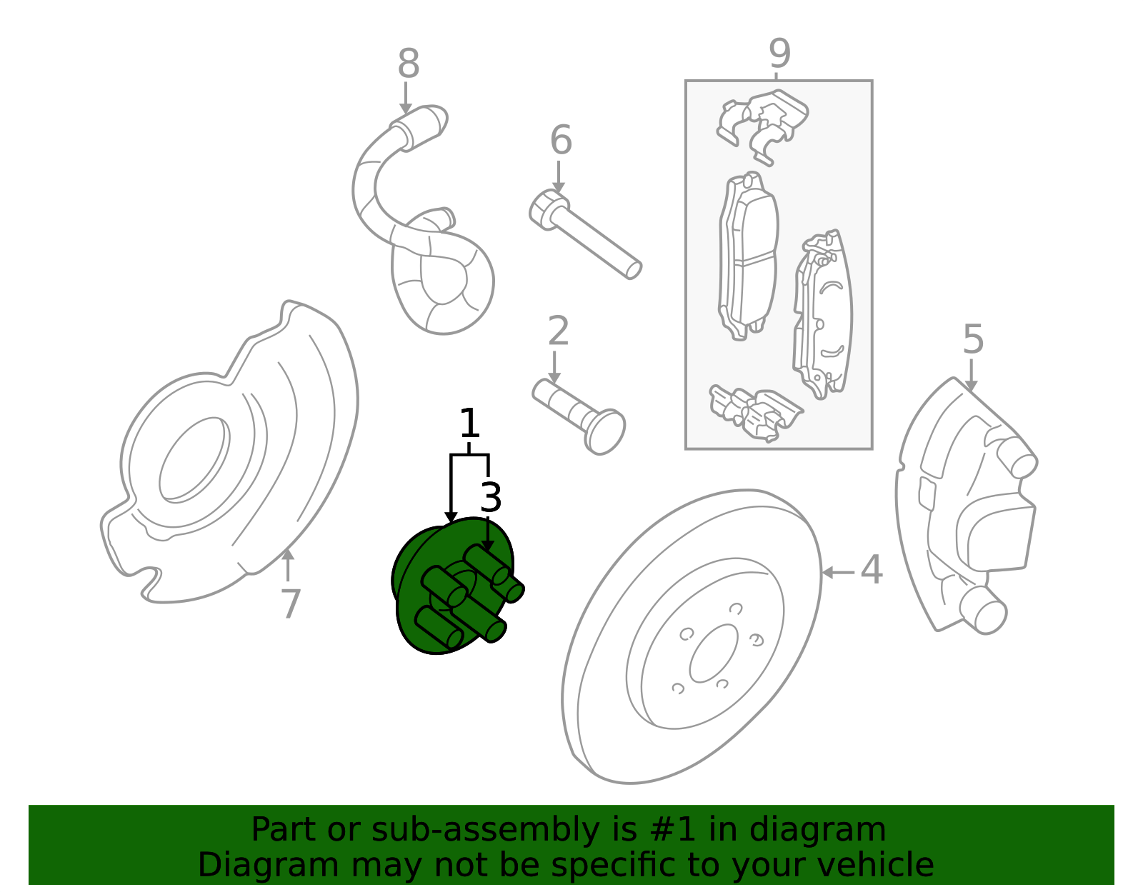 1997-2005 GM Front Wheel Hub and Bearing Assembly with Wheel Speed ...