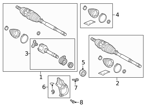 Drive Axles for 2021 Toyota C-HR #0