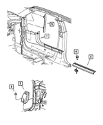 5057744AJ - : Footrest Support for Chrysler: 300 | Dodge: Charger Image