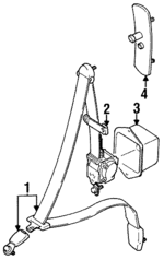 84901798115FJ - Electrical: Seat Belt Assembly for Suzuki Image