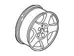 8D0601025CZ17 - Suspension: Wheel, Alloy for Audi: A4, A4 Quattro, A6, A6 Quattro, S4, S6 Image