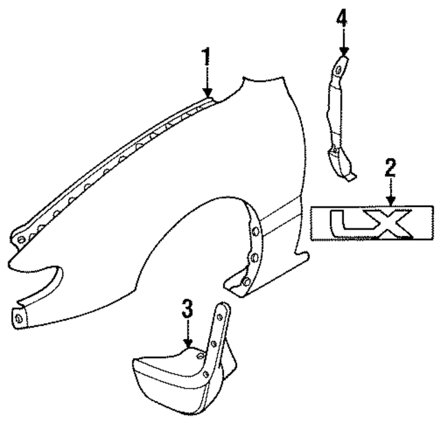GA2A51850APZ - : Mud Guard for Mazda Image
