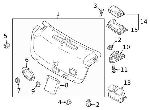 Interior Trim - Trunk for 2018 Genesis G80 #0