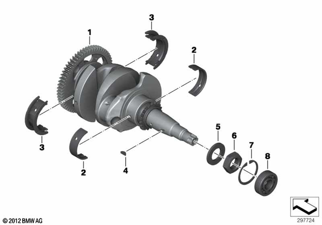 11218565621 - Engine: Crankshaft -  for BMW-Motorrad Image