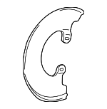 4L2Z2K004BA - Brakes: Splash Shield for Ford: Explorer Sport, Explorer Sport Trac Image