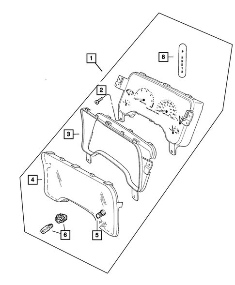 Instrument Panel Cluster for 2002 Dodge Dakota #0
