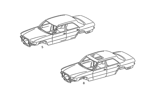 Body Shell for 1991 Mercedes-Benz 300SEL #0