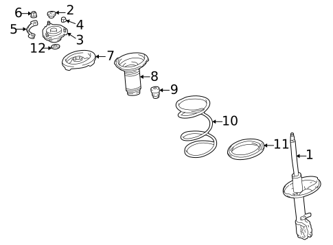 Struts & Components for 1997 Toyota RAV4 #0
