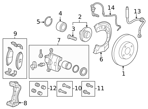 Hubs & Related Components for 2016 Chevrolet Spark #0