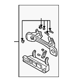 4B0839208GRU - Body: Handle, Outside for Audi: A4, A4 Quattro, A6, A6 Quattro, A8, A8 Quattro, Allroad Quattro, S4, S6, S8 Image