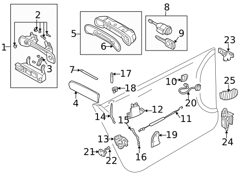 Lock & Hardware for 2000 Audi A6 Quattro #0