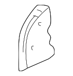 4B0837349A - Body: Lock Cover for Audi: A6, A6 Quattro, Allroad Quattro, S6 Image