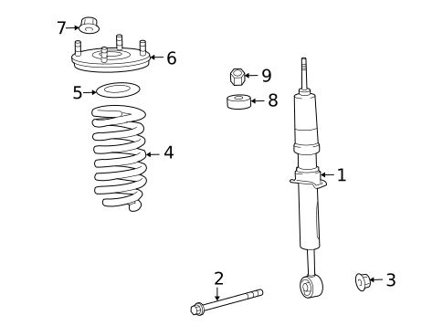 Struts & Components for 2009 Toyota Land Cruiser #0
