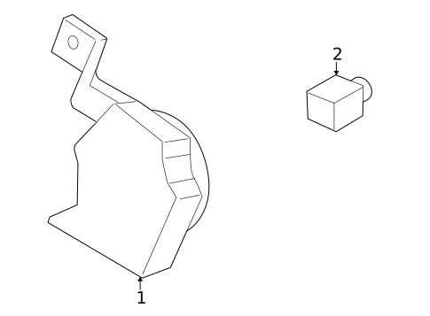 Horn for 2005 Saab 9-7x #0