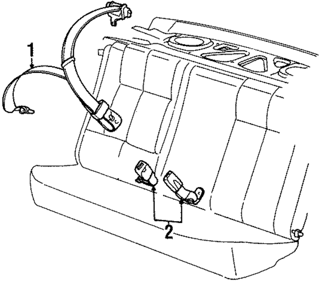 21304516 - : Lap &amp; Shoulder Belt for GM Image