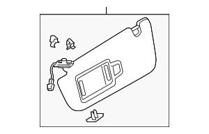 4K0857551D3GX - : Sun Visor for Audi Image