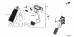 17800TR0A01 - : Pedal Assembly, Accelerator for Acura: ILX Image