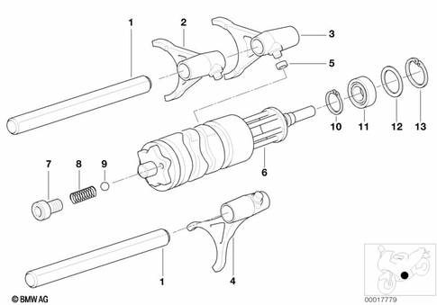 Inside Shift-Control Components for 1995 BMW-Motorrad R 1100 GS #0