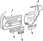 12503476 - Body: Door Trim Panel for Cadillac: Eldorado Image