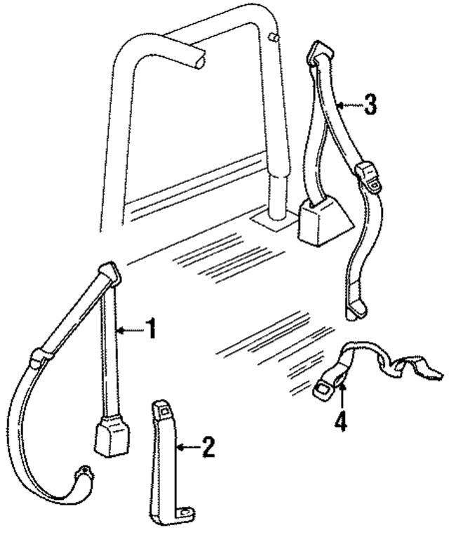 55217080 - Electrical: Belt &amp; Retractor for Mopar Image