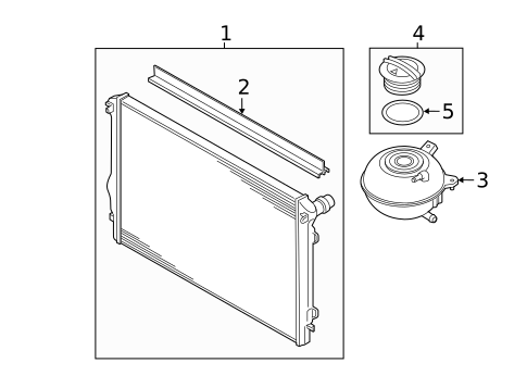 Radiator & Components for 2021 Volkswagen Jetta #1