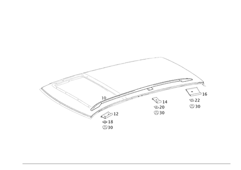 Roof Railing for 2002 Mercedes-Benz E55 AMG #0