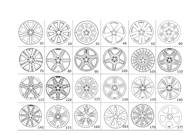 2124010302 - Wheels: Disk Wheel for Mercedes-Benz Image