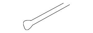 9538103025 - Steering: Outer Tie Rod Cotter Pin for Toyota Image