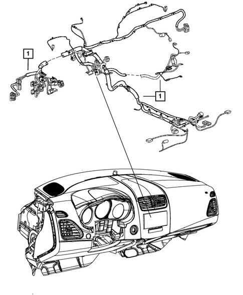 Wiring-Instrument Panel for 2013 Dodge Avenger #0